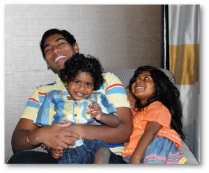 Suraj with siblings 1