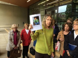 Laurie Duker of Courts Watch Montgomery says judges should be doing more to protect children like 15 month old murder victim Prince Rams. (Photo: Bruce Leshan)