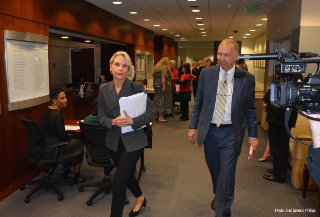 Barbara Monty & Neil Moran at the 10:27 Judicial Council of CA Meeting w:Photo Credit