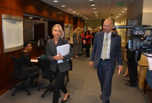 Barbara Monty & Neil Moran at the 10/27 Judicial Council of CA Meeting